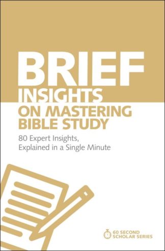 9780310566564 Brief Insights On Mastering Bible Study