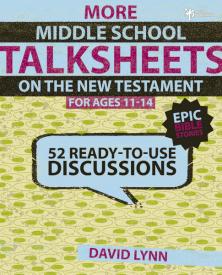 9780310668701 More Middle School TalkSheets On The New Testament Epic Bible Stories