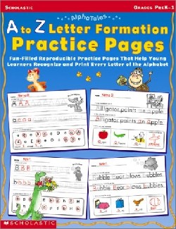 9780439331517 A To Z Letter Formation Practice Pages Prek-2