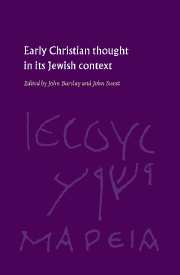 9780521462853 Early Christian Thought In Its Jewish Context
