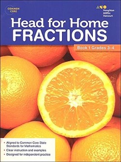 9780544250130 Head For Home Math Skills Fractions Book 1 Grades 3-4