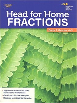 9780544250147 Head For Home Math Skills Fractions Book 2 Grades 4-5