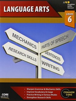 9780544267893 Language Arts Workbook Grade 6 (Workbook)