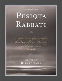 9780761843344 Pesiqta Rabbati 3 (Reprinted)