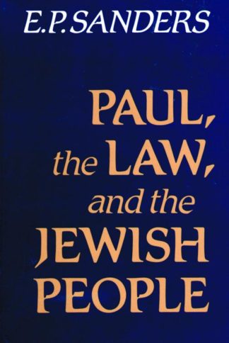 9780800618780 Paul The Law And The Jewish People