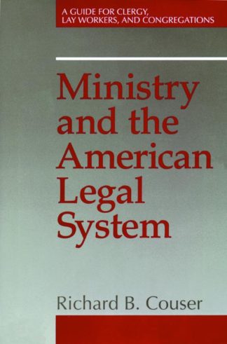 9780800626037 Ministry And The American Legal System