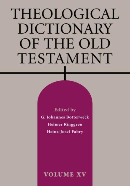 9780802873781 Theological Dictionary Of The Old Testament Volume 15