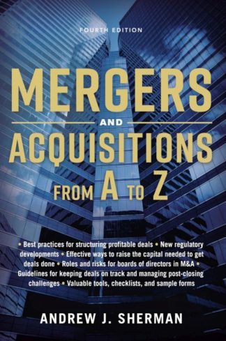9780814439029 Mergers And Acquisitions From A To Z 4th Edition