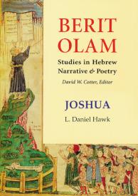 9780814650424 Joshua : Studies In Hebrew Narrative And Poetry