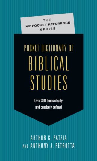 9780830814671 Pocket Dictionary Of Biblical Studies