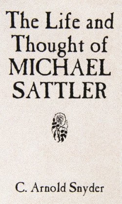 9780836112641 Life And Thought Of Michael Sattler