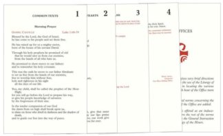 9780899420493 Laminated Inserts For Liturgy Of The Hours