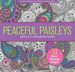 9781441320025 Peaceful Paisleys Artists Coloring Book
