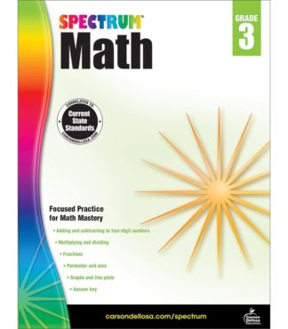 9781483808710 Spectrum Math Workbook Grade 3
