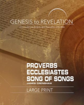 9781501848476 Proverbs Ecclesiastes Song Of Songs Participant Book (Large Type)