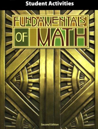9781591669272 Fundamentals Of Math Student Activity Book 2nd Edition (Student/Study Guide)