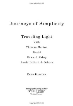 9781594731815 Journeys Of Simplicity