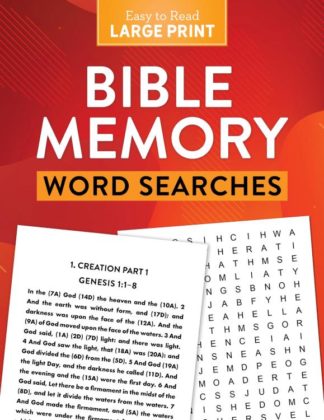 9781636093017 Bible Memory Word Searches Large Print