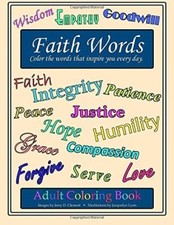 9781941826164 Faith Words Adult Coloring Book