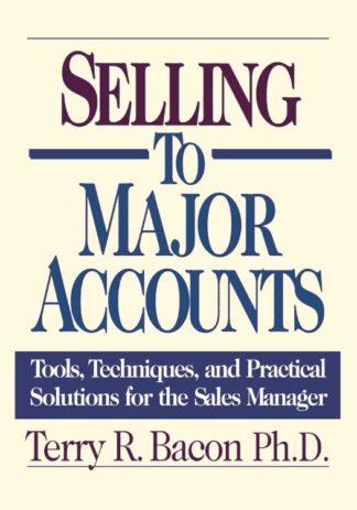 9780814410110 Selling To Major Accounts