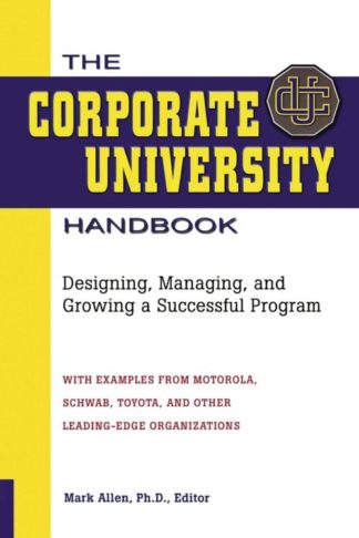 9780814420270 Corporate University Handbook