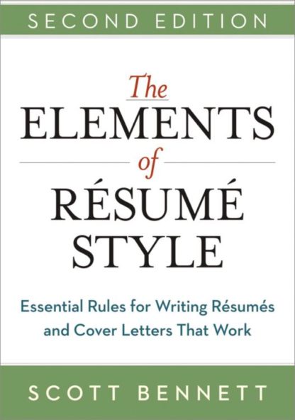 9780814433935 Elements Of Resume Style 2nd Edition