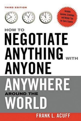 9780814480663 How To Negotiate Anything With Anyone Anywhere Around The World 3rd Edition