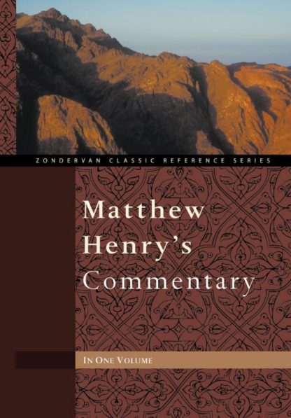 9780310260103 Matthew Henrys Commentary In One Volume