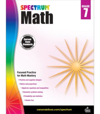 9781483808758 Spectrum Math Workbook 7