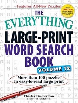 9781507202593 Everything Large Print Word Search Book Volume 12 (Large Type)