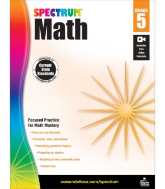 9781483808734 Spectrum Math Workbook Grade 5