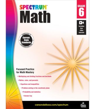 9781483808741 Spectrum Math Workbook Grade 6