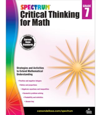 9781483835549 Spectrum Critical Thinking For Math Grade 7