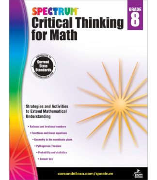 9781483835563 Spectrum Critical Thinking For Math Grade 8