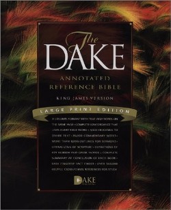 9781558291188 Dake Annotated Reference Bible Large Print Edition