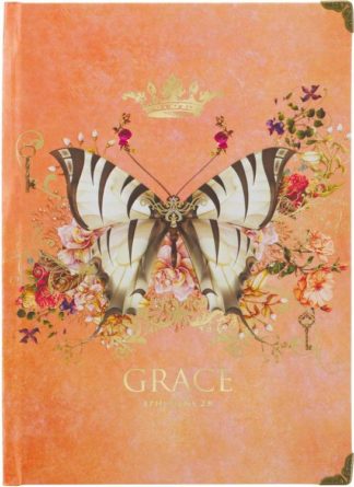 9781639522569 Grace Journal Ephesians 2:8 Orange Butterfly