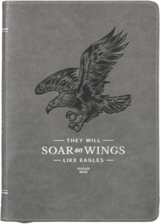 9781639522781 They Will Soar On Eagles Wings Journal Isaiah 40:31 Gray With Zipper