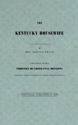 9781557095145 Kentucky Housewife