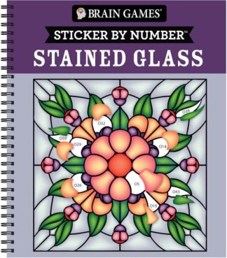 9781639382989 Sticker By Number Stained Glass