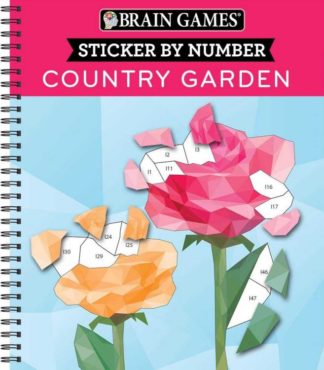 9781645580331 Sticker By Number Country Garden