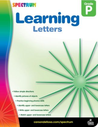 9781936024971 Learning Letters Grade PK