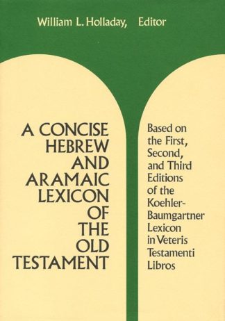 9780802834133 Concise Hebrew Aramaic Lexicon Of The Old Testament