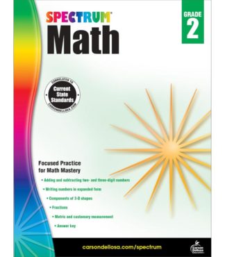 9781483808703 Spectrum Math Workbook Grade 2