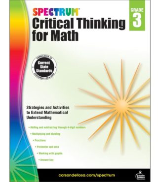 9781483835501 Spectrum Critical Thinking For Math Grade 3