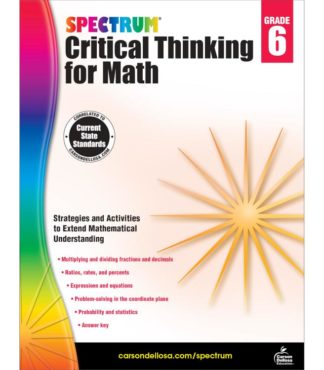 9781483835532 Spectrum Critical Thinking For Math Grade 6