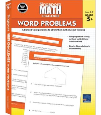 9781483854113 Singapore Math Challenge Word Problems Grades 3-5