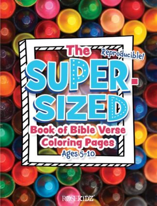 9781649380036 Super Sized Book Of Bible Verse Coloring Pages Ages 5-10