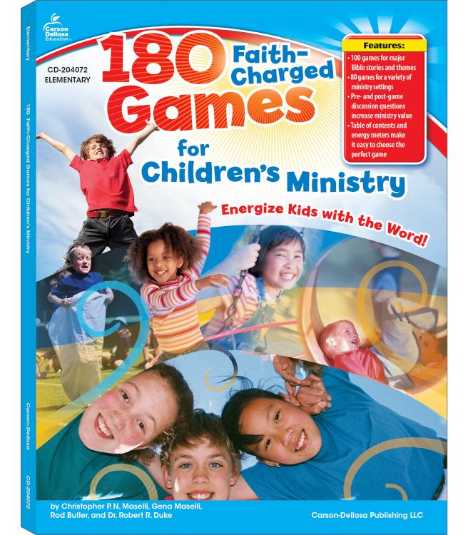 9781604181135 180 Faith Charged Games For Childrens Ministry Grades K-5