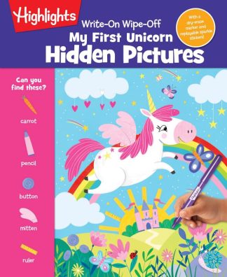 9781644728949 Write On Wipe Off My First Unicorn Hidden Pictures