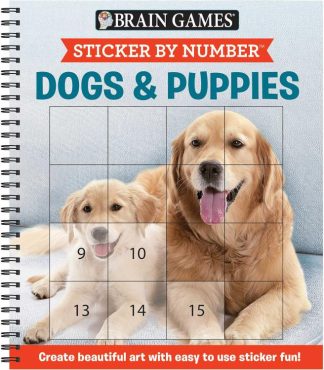 9781645581758 Sticker By Number Puppies And Dogs